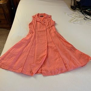 COPY - Coral linen dress